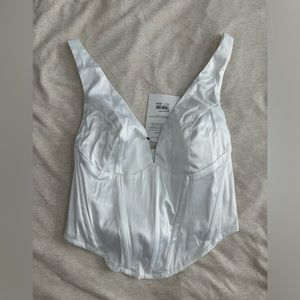 Glassons White Satin Corset